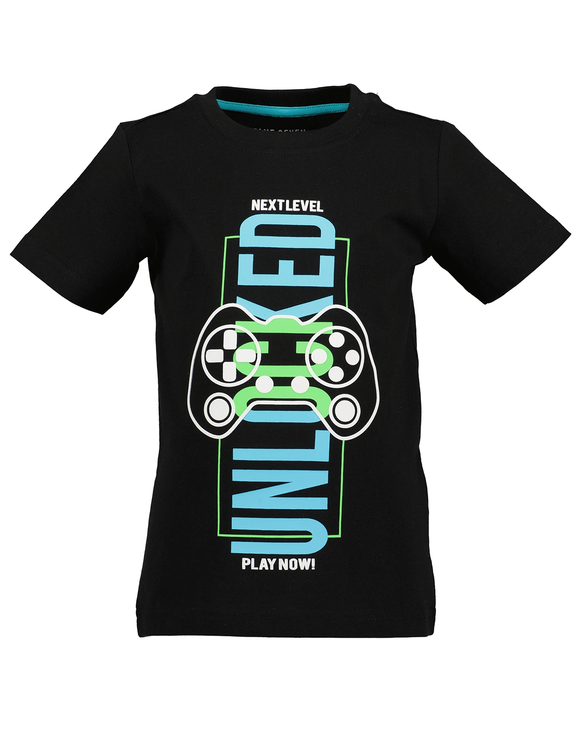 T-Shirt UNLOCKED in schwarz