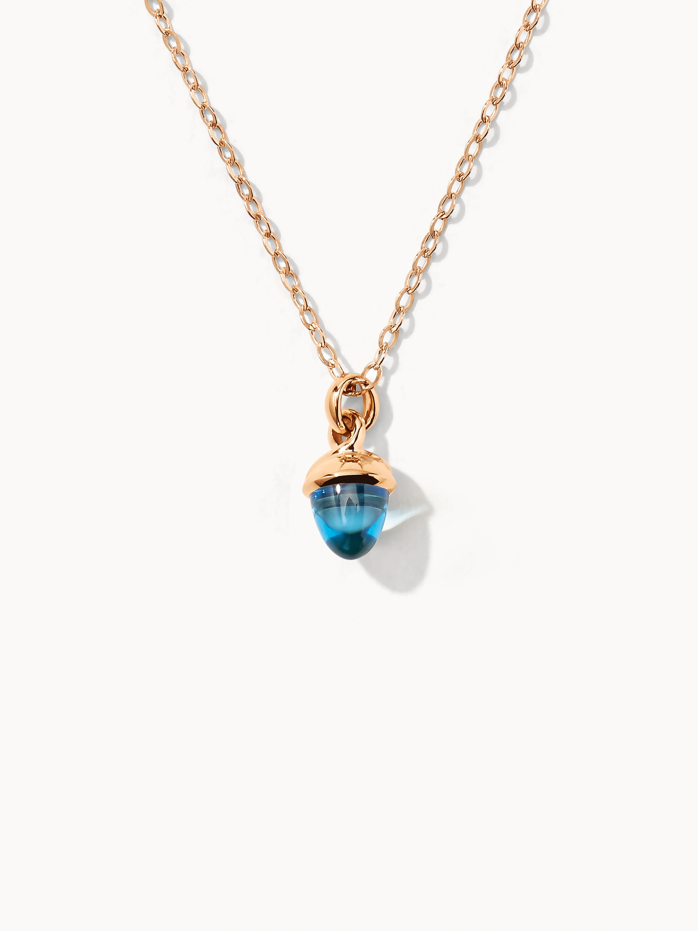 TAMARA COMOLLI Halskette NECKLACE 'MYMIKADO' WITH SWISS TOPAZ aus 18 Karat Roségold und Swiss Topas