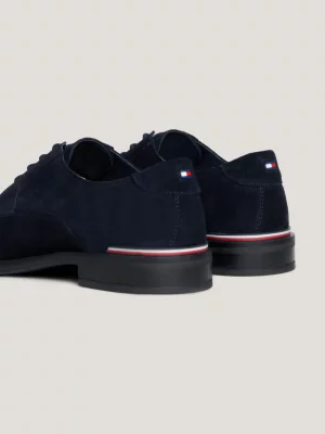 Sapatos Derby de camurça com cadarço Signature