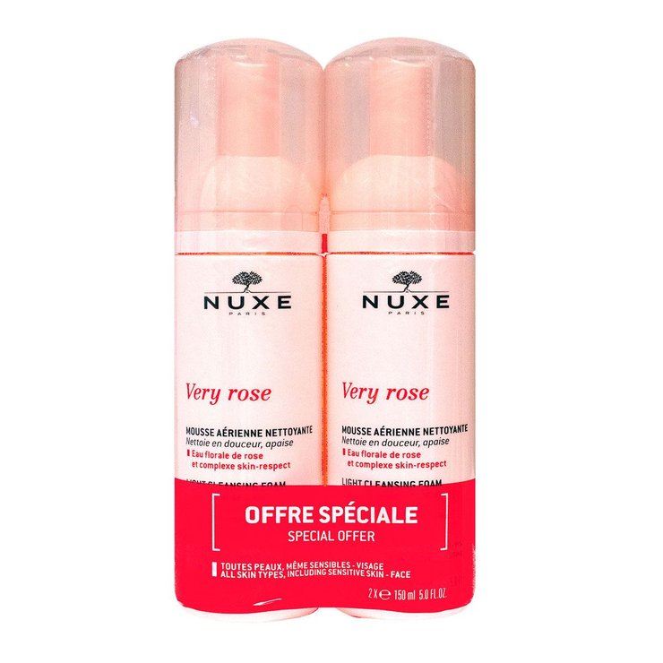 Very Rose mousse aérienne nettoyante 2x150ml