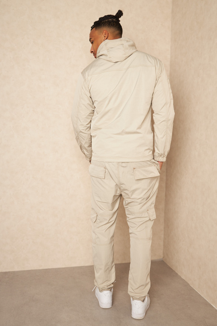 Ensemble 2 pièces veste + jogging beige et marron