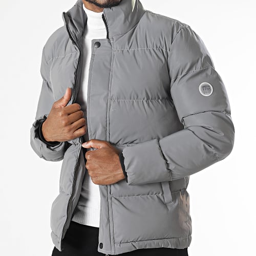 Doudoune Capuche 3318 Gris Réfléchissant