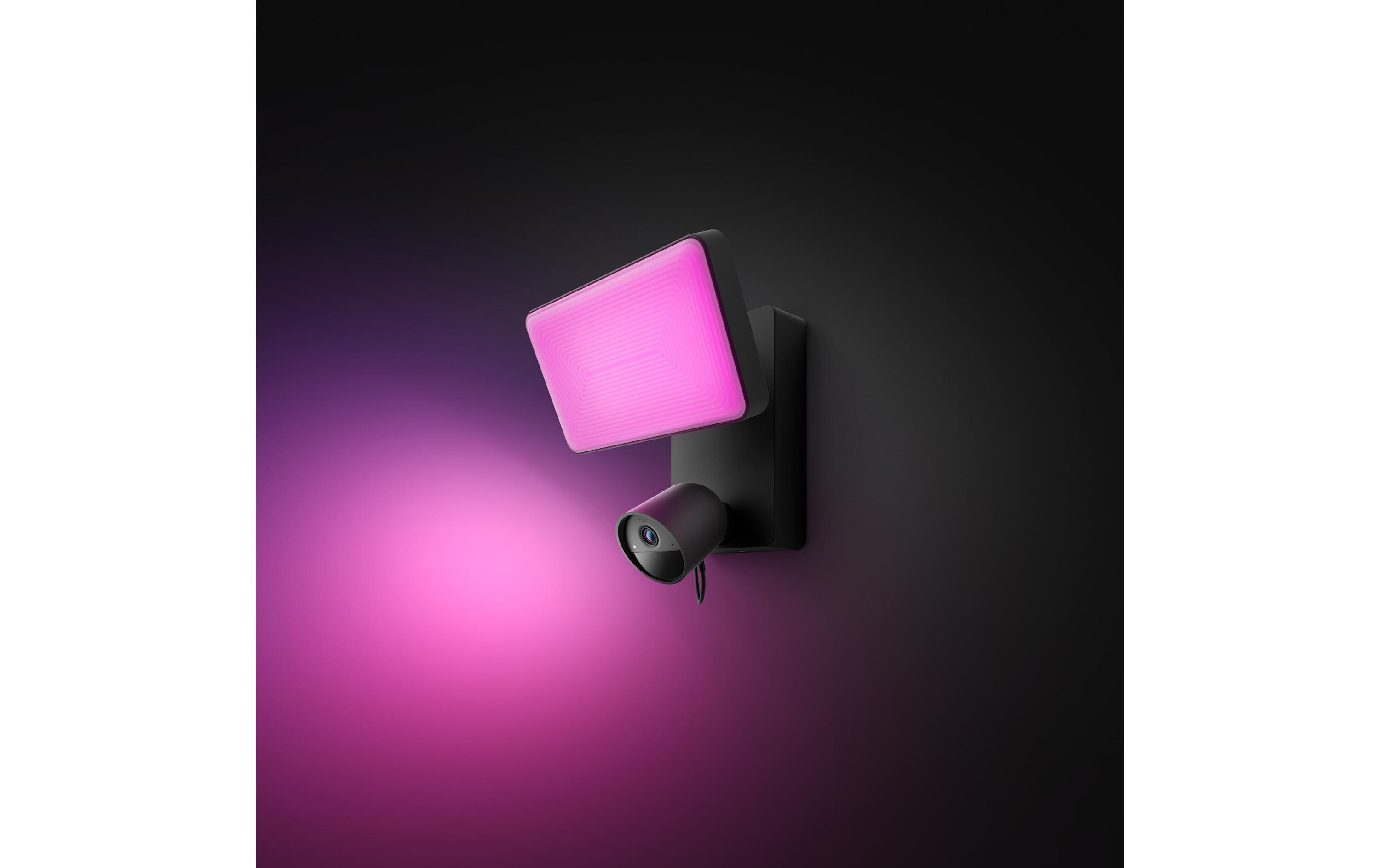 Secure Flutlichtkamera Schwarz<br>Beleuchtung. Kamera. Hue Secure.