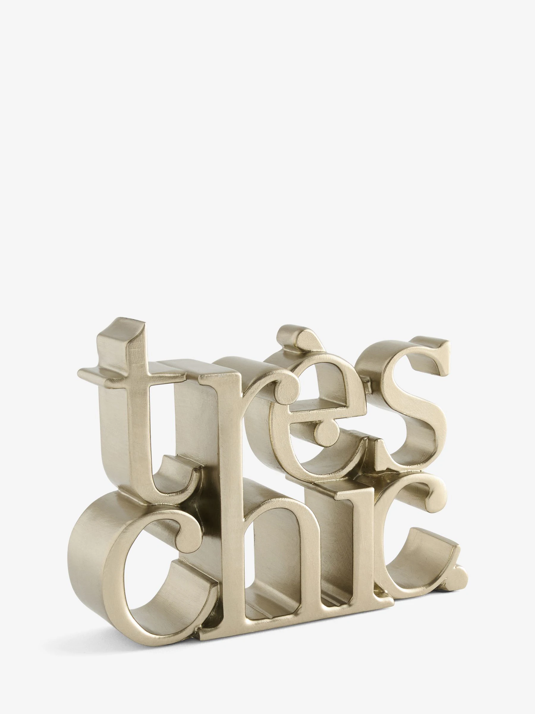 Très Chic Slogan Word Block Ornament