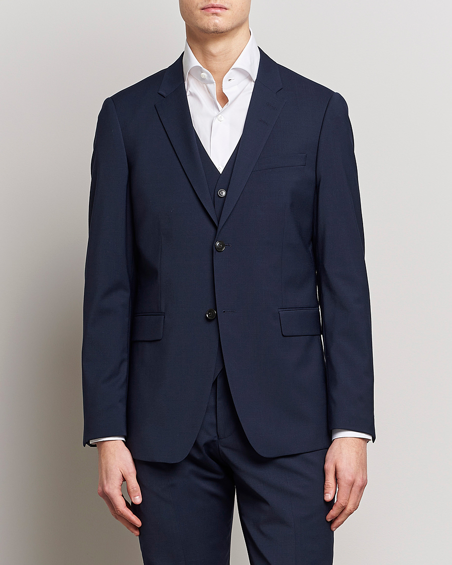 Tiger of Sweden Jerretts Wool Travel Suit Royal Blue
