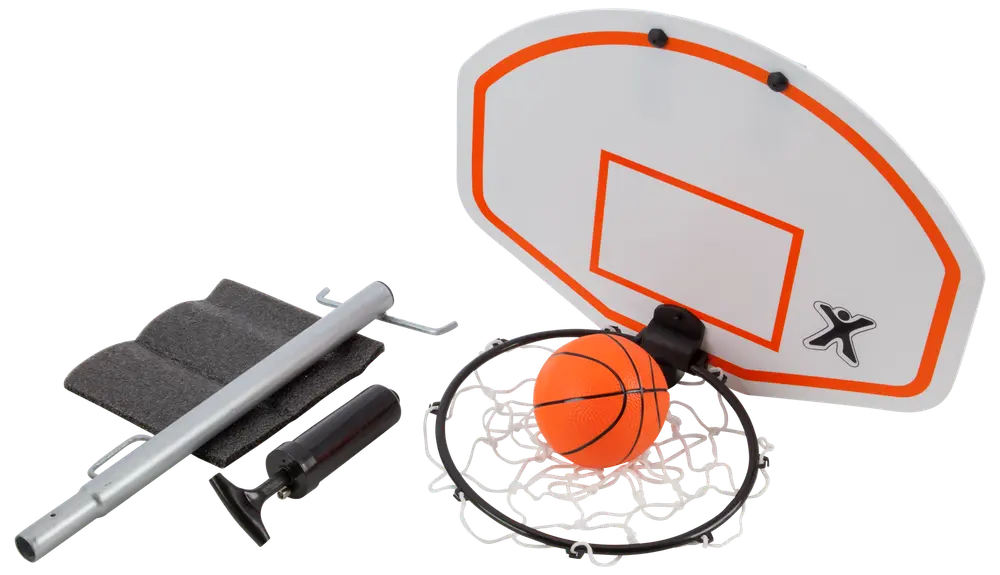JumpXfun Basketkurv til trampolin inkl. bold