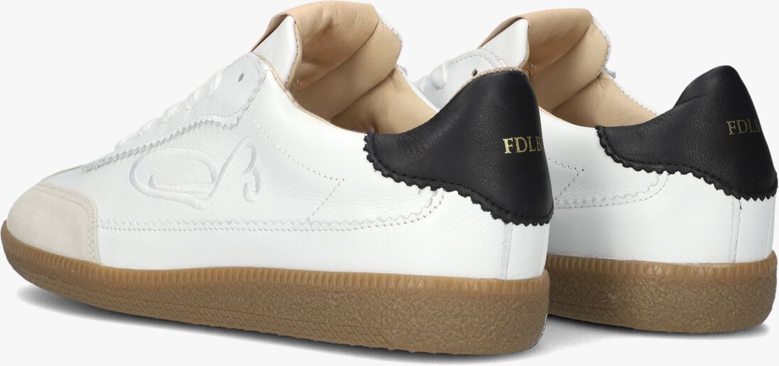 witte fred de la bretoniere lage sneakers pearl sign
