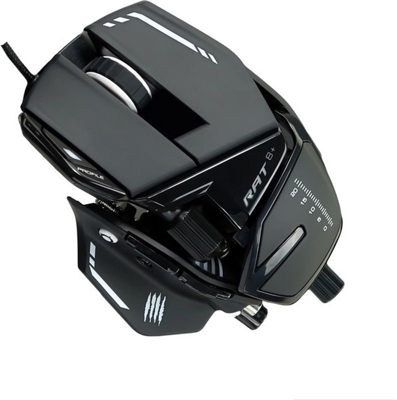 MadCatz - RAT 8+ - Muis - Zwart - Aluminium - Bedraad