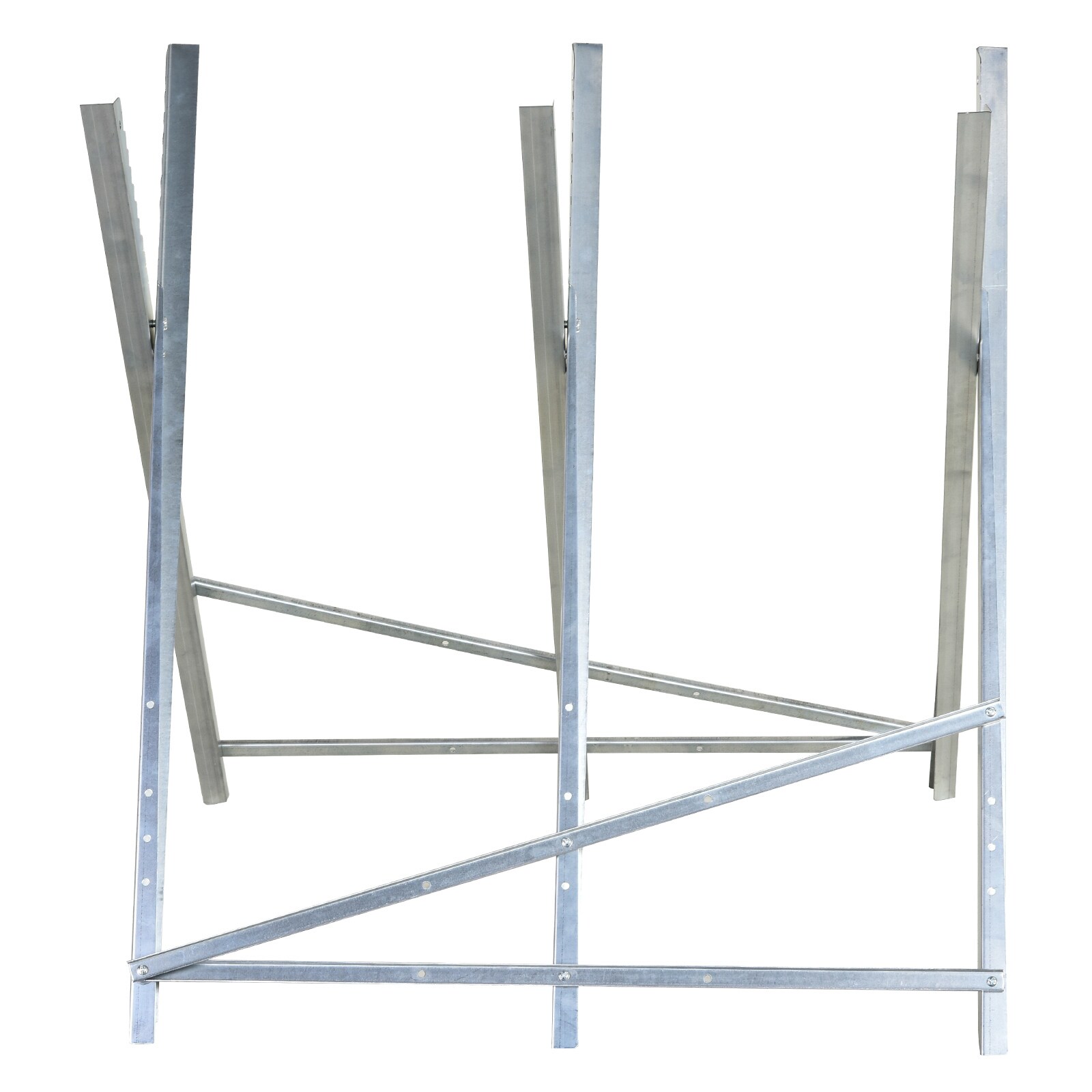 DURHAND Kettensägenbock zusammenklappbar silber 83 x 83 x 79 cm (BxTxH)
