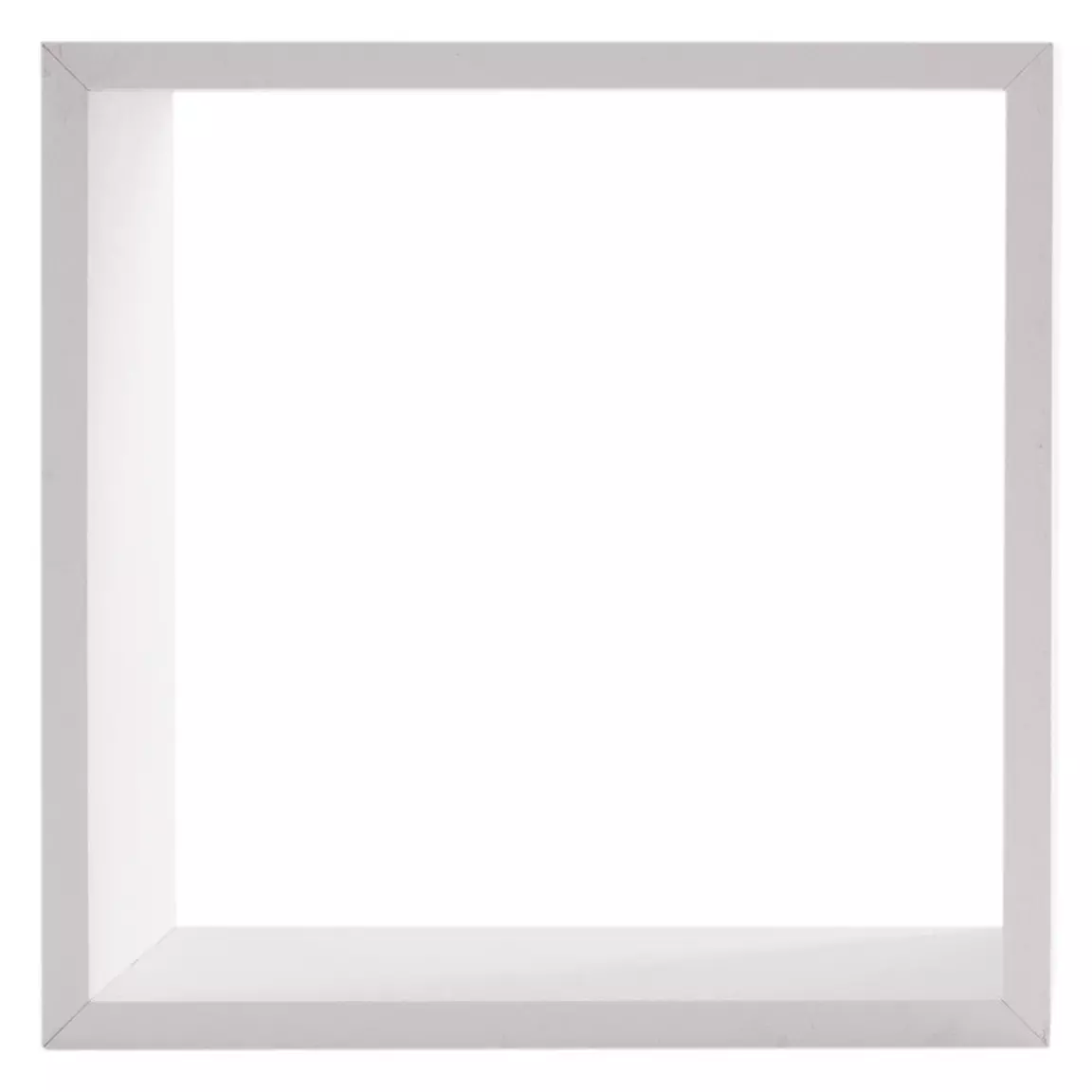 Lot de 3 étagères bois (H15-20-25 cm) Cube Blanc