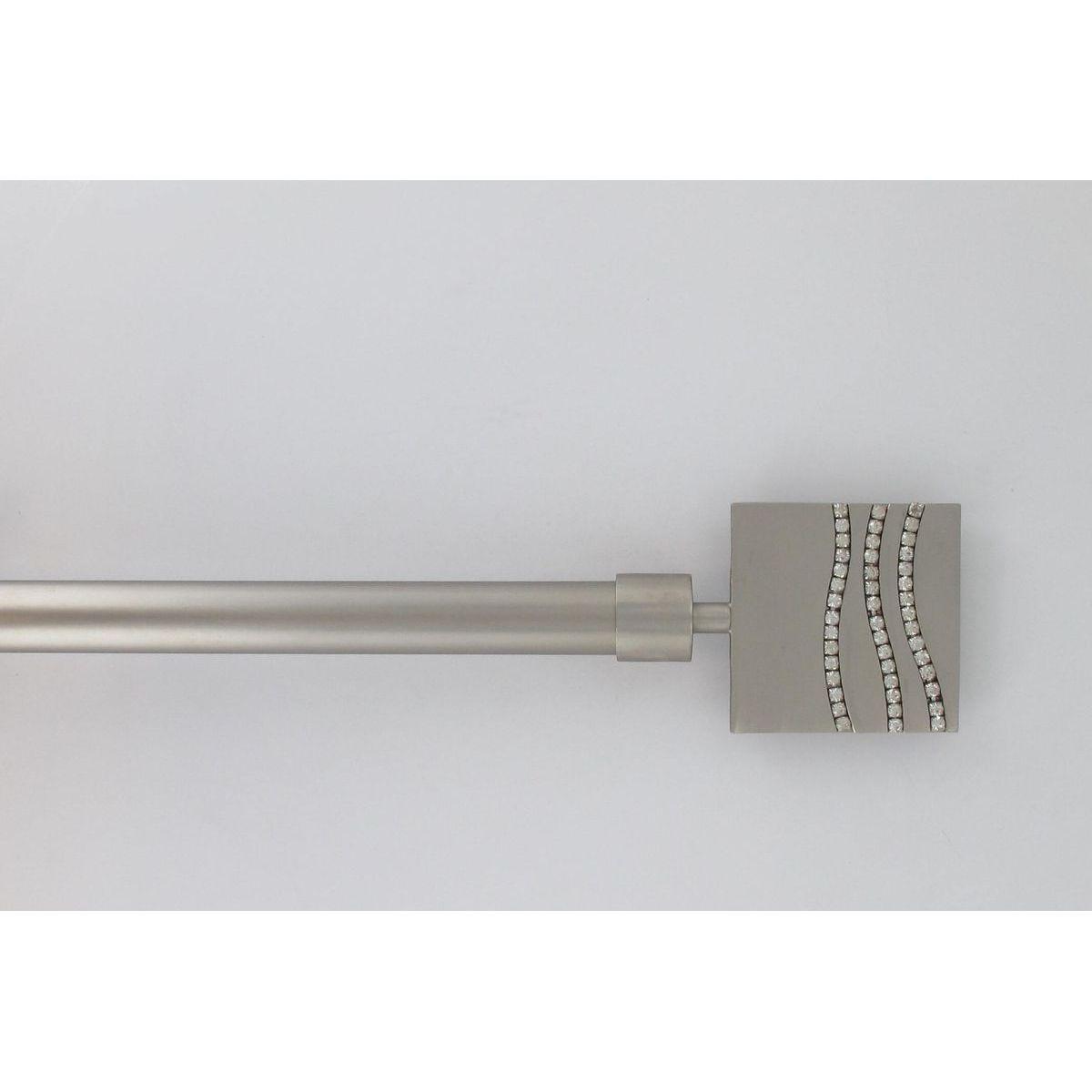 KIT EXT 120 210 CM D19 EMBOUT STRASS ARGENT MAT
