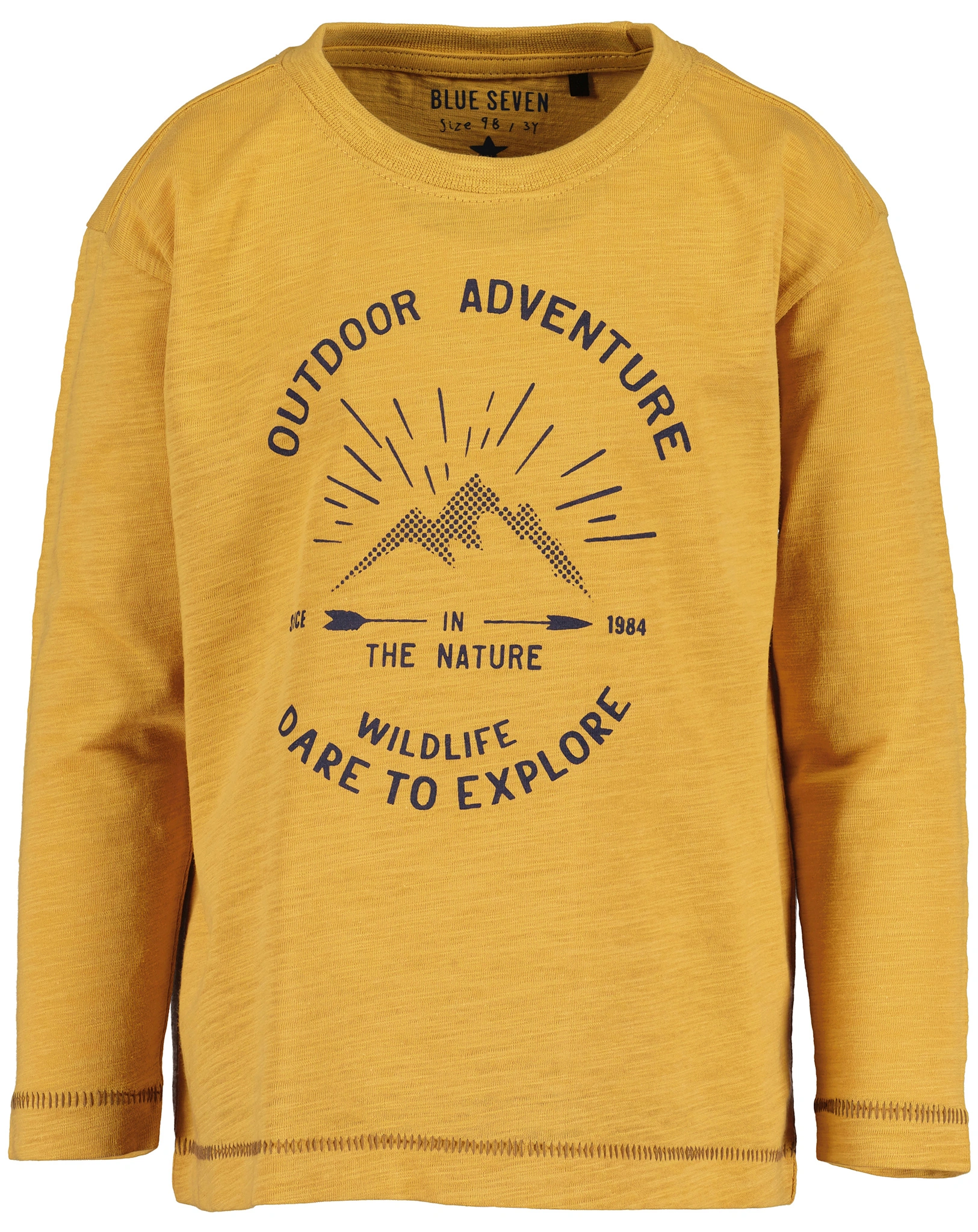 Langarmshirt OUTDOOR ADVENTURE in honig