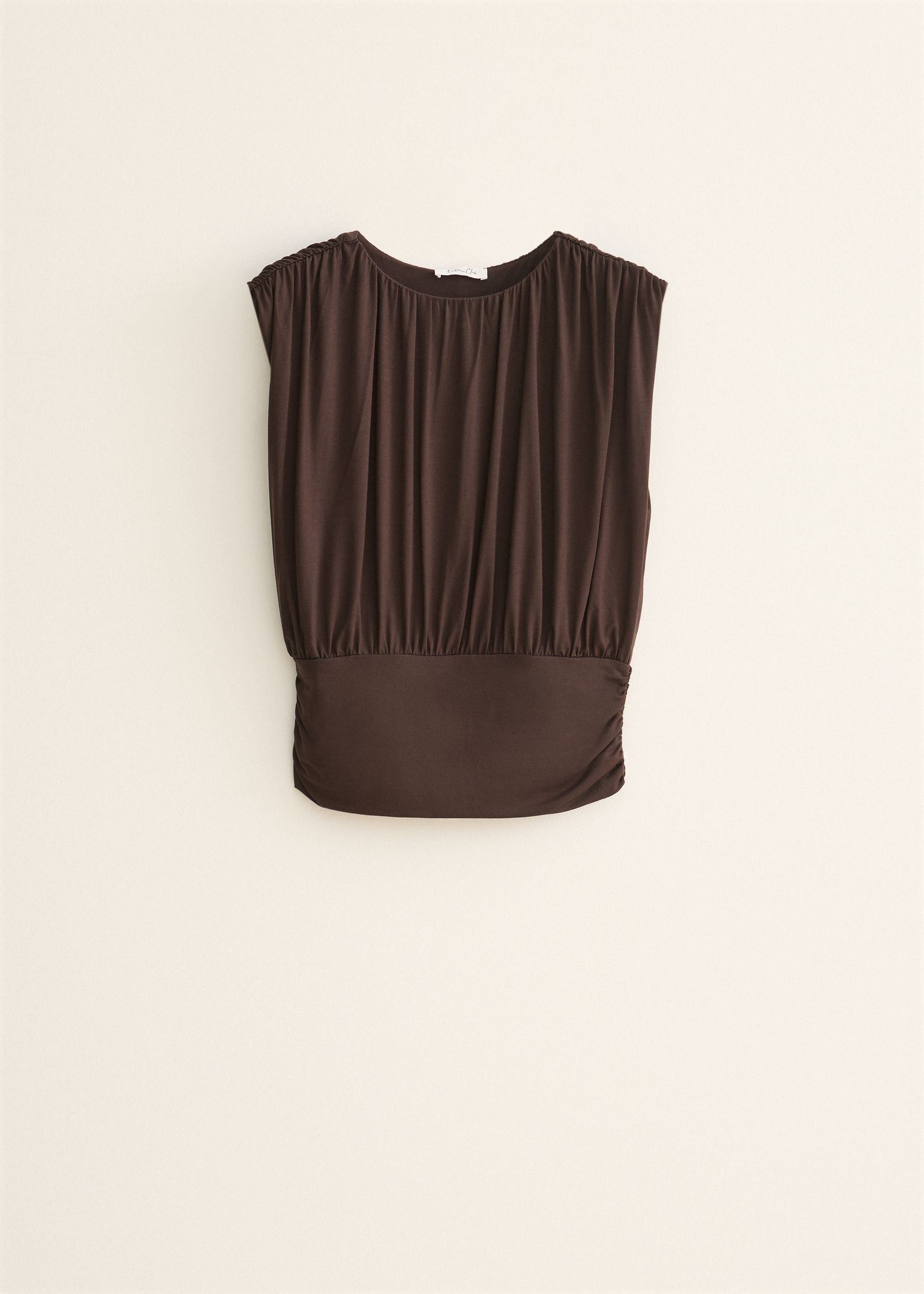 T-shirt met gedrapeerd detail