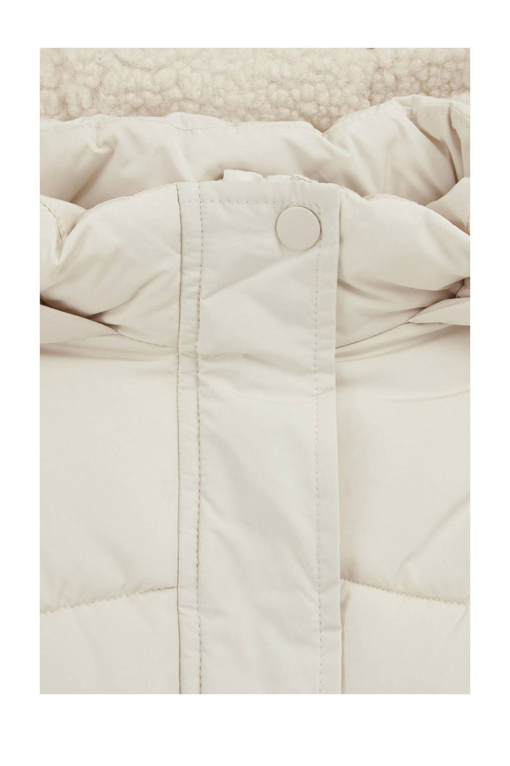 WE Fashion gewatteerde winterjas ecru