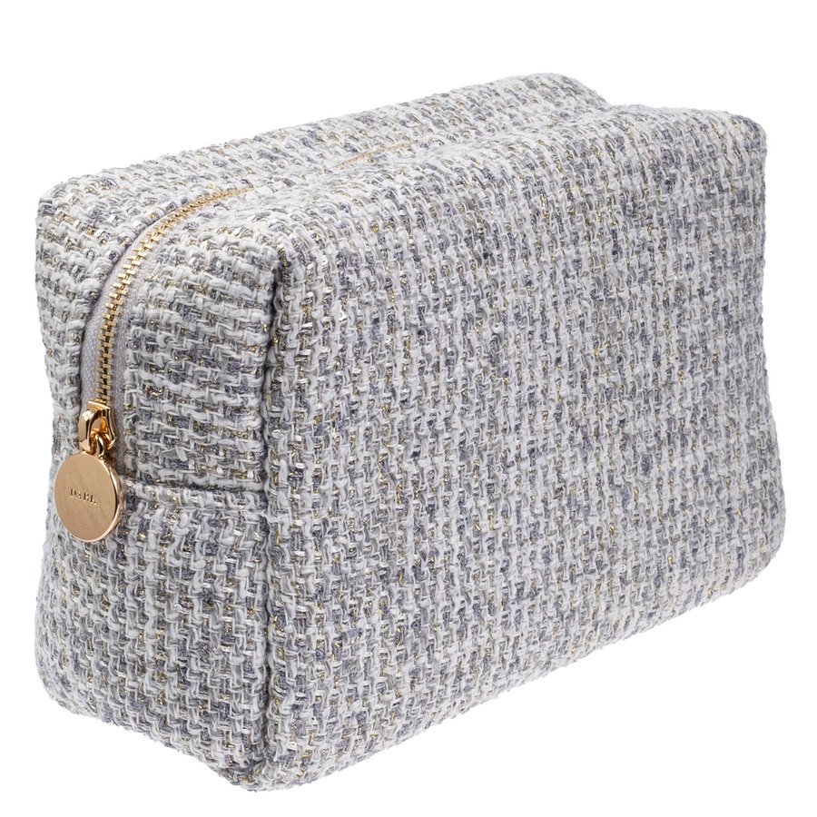 DARK Tweed Make-Up Pouch Small Steel blue