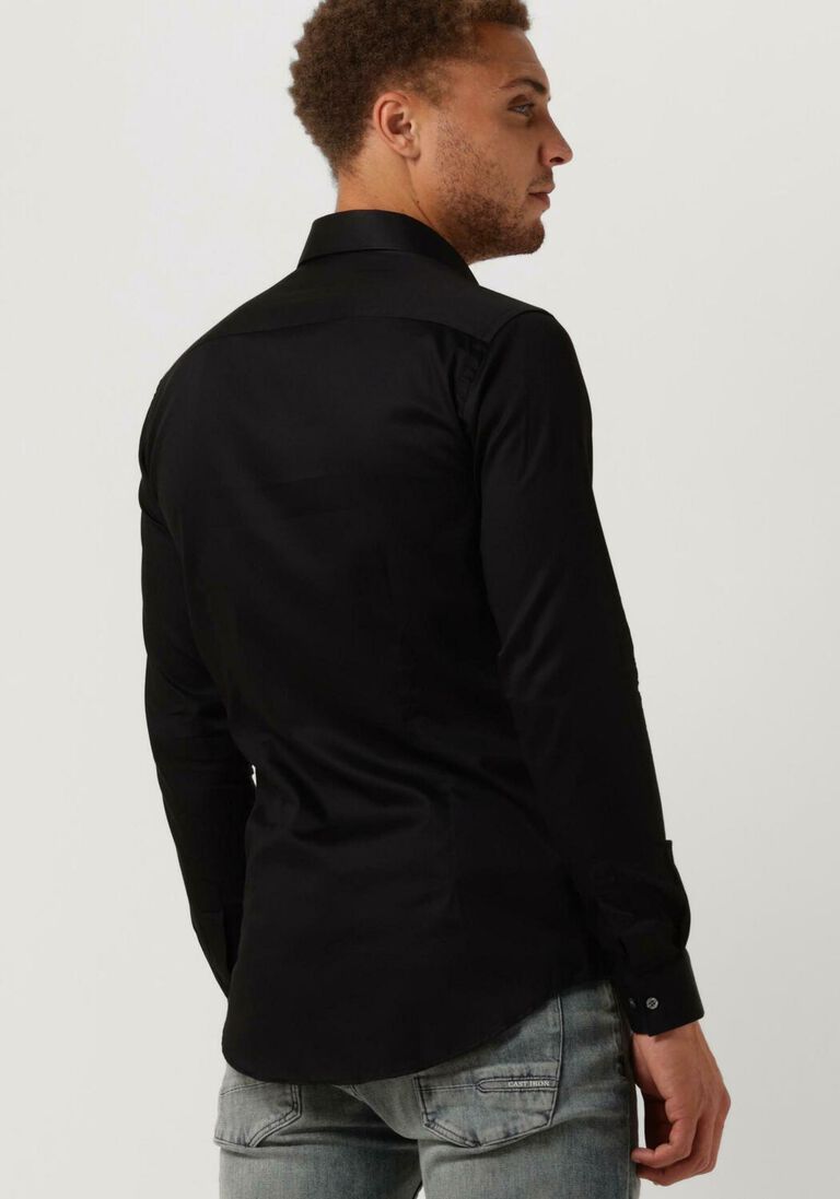 GENTI zwarte genti klassiek overhemd s0004-1109
