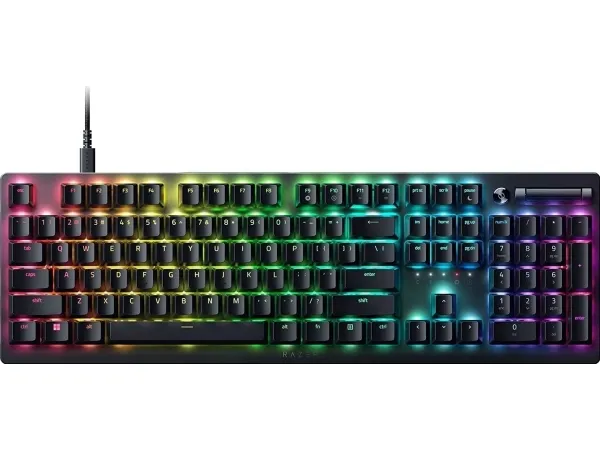 Razer DeathStalker V2 - Tastatur - bagbelyst - USB - USA - tastkontakt: Razer Linear Optical Switch Red