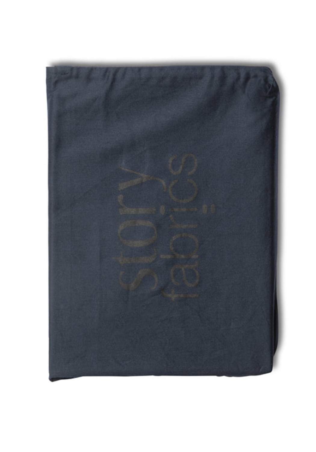 Storyfabrics Kissenbezug mit Kokosknöpfen Satin Navy