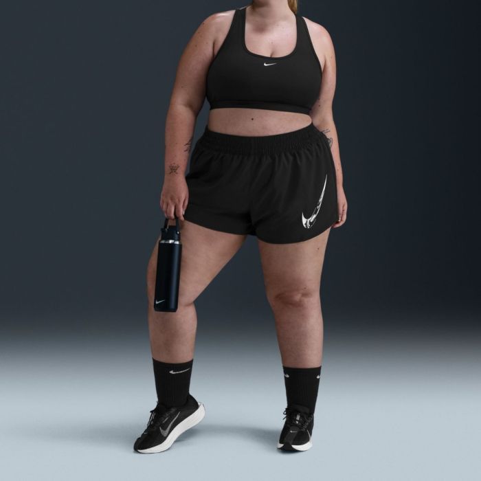 Nike Dame Shorts One Dri-FIT Swoosh Shorts (Plus Size) Sort