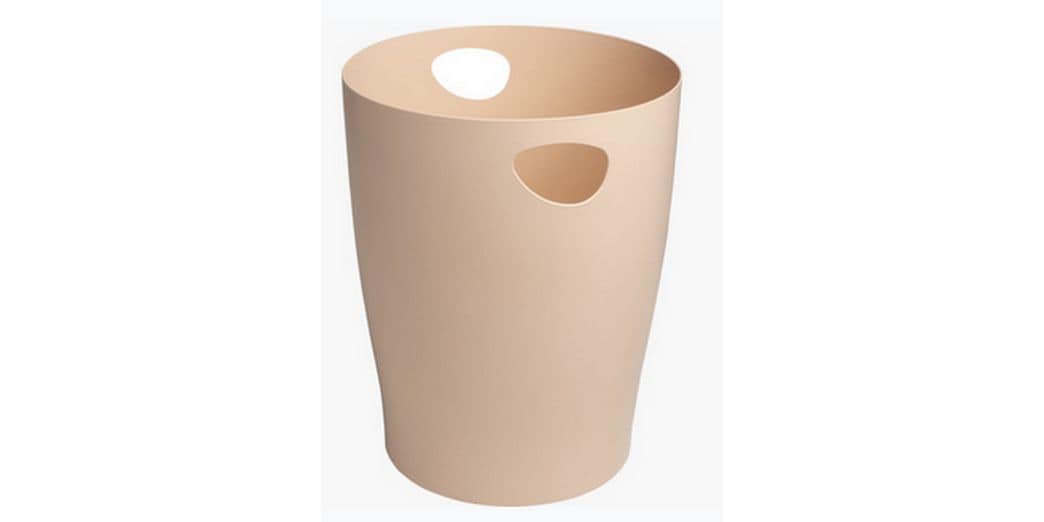 Exacompta Papierkorb Ecobin Skandi 15 L, Hellrosa Abfalleimer