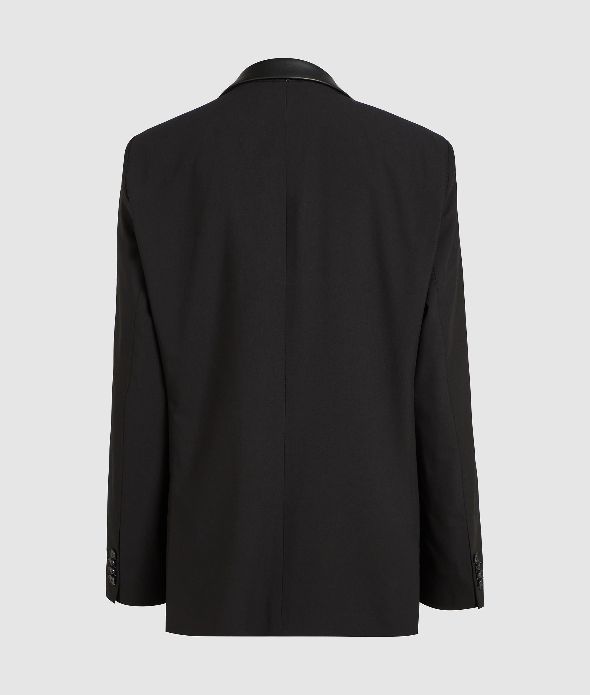 Kunstleer blazer met details