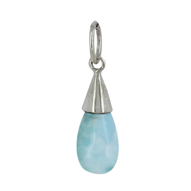 Pendentif Argent Petite Goutte de Larimar