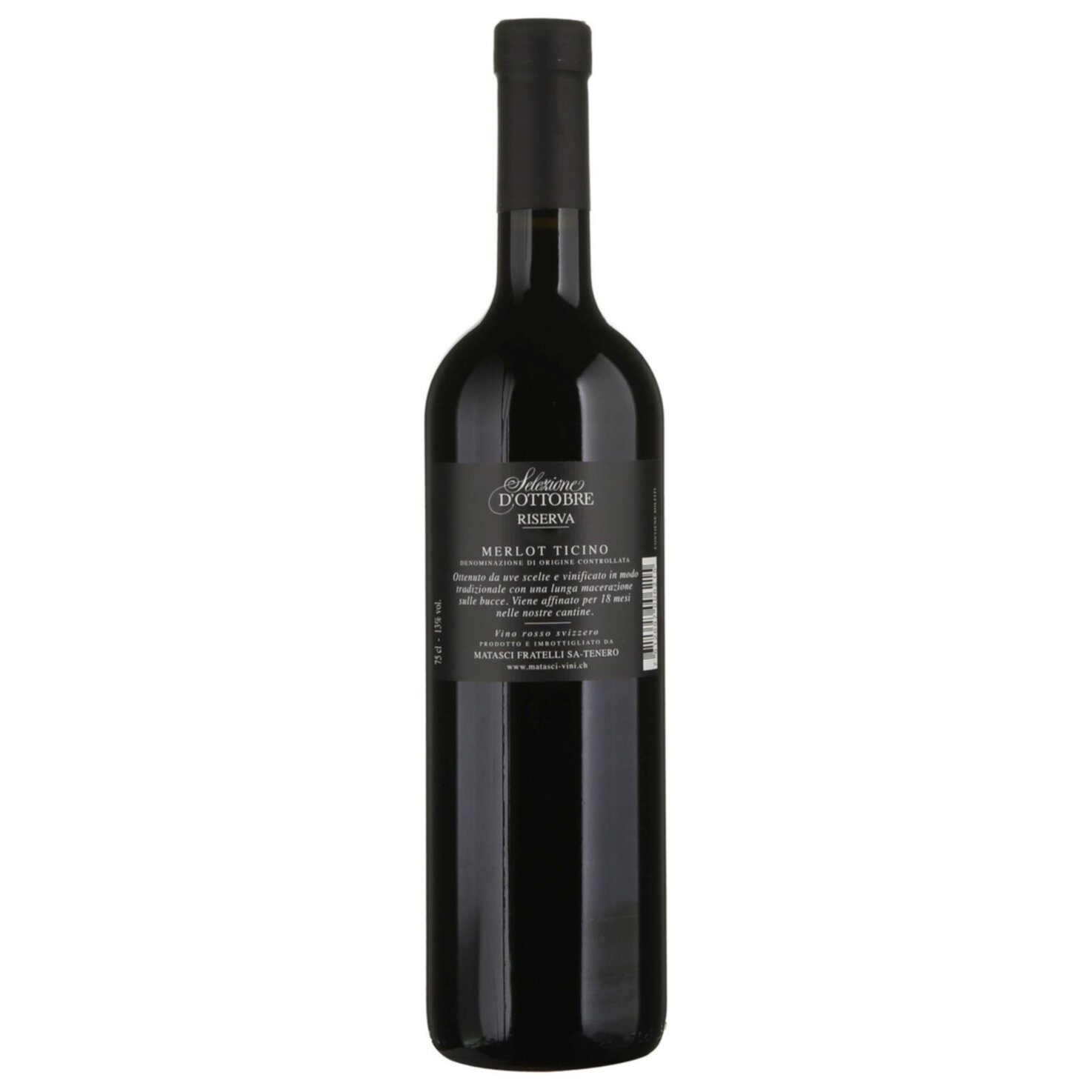 Ticino DOC Selezione d'Ottobre Riserva -75cl