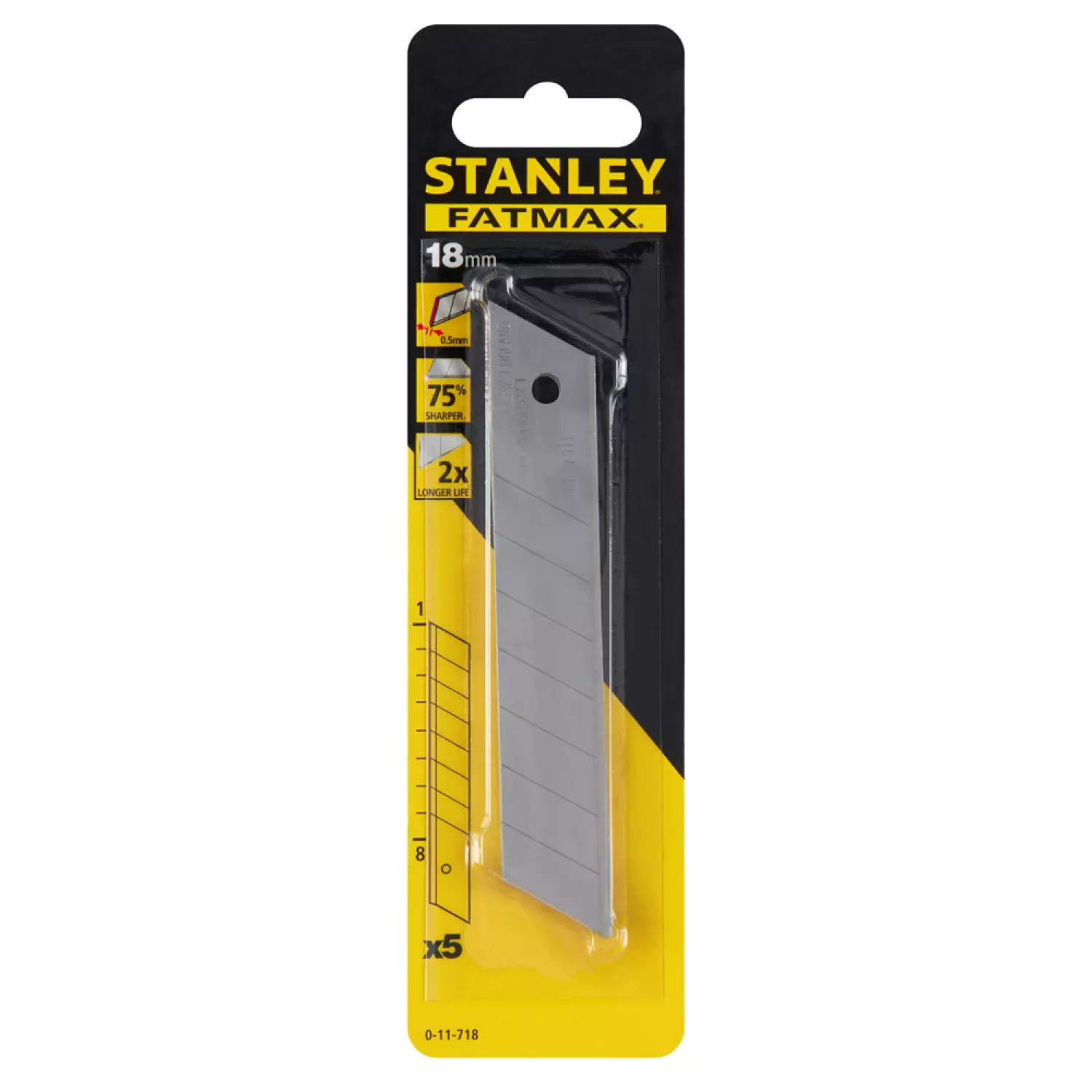 Stanley FatMax 0-11-718 afbreekmes - staal - 18mm (5st)