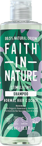 Faith In Nature Fin Shampoing Romarin Cheveux Normaux 400ml