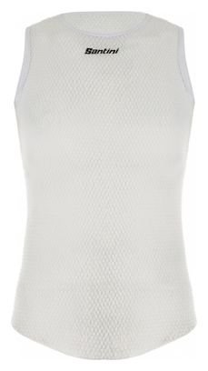 Sous-Maillot Sans Manches Santini Alpha Blanc