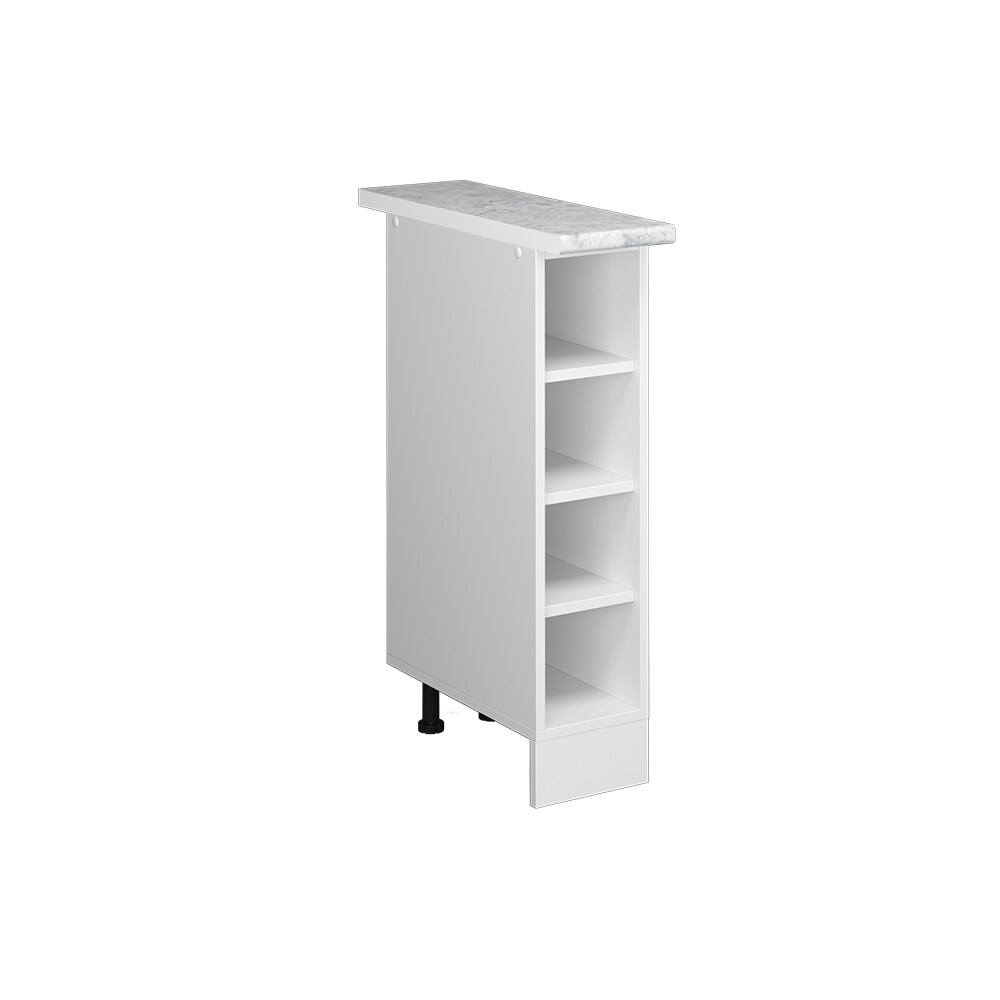 Vicco Regalunterschrank Küchenschrank Küchenzeile R-Line 20 cm Weiß Fächer Arbeitsplatte