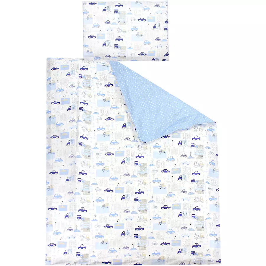 TupTam Kinder Bettwäsche 2-Teilig blauweiß