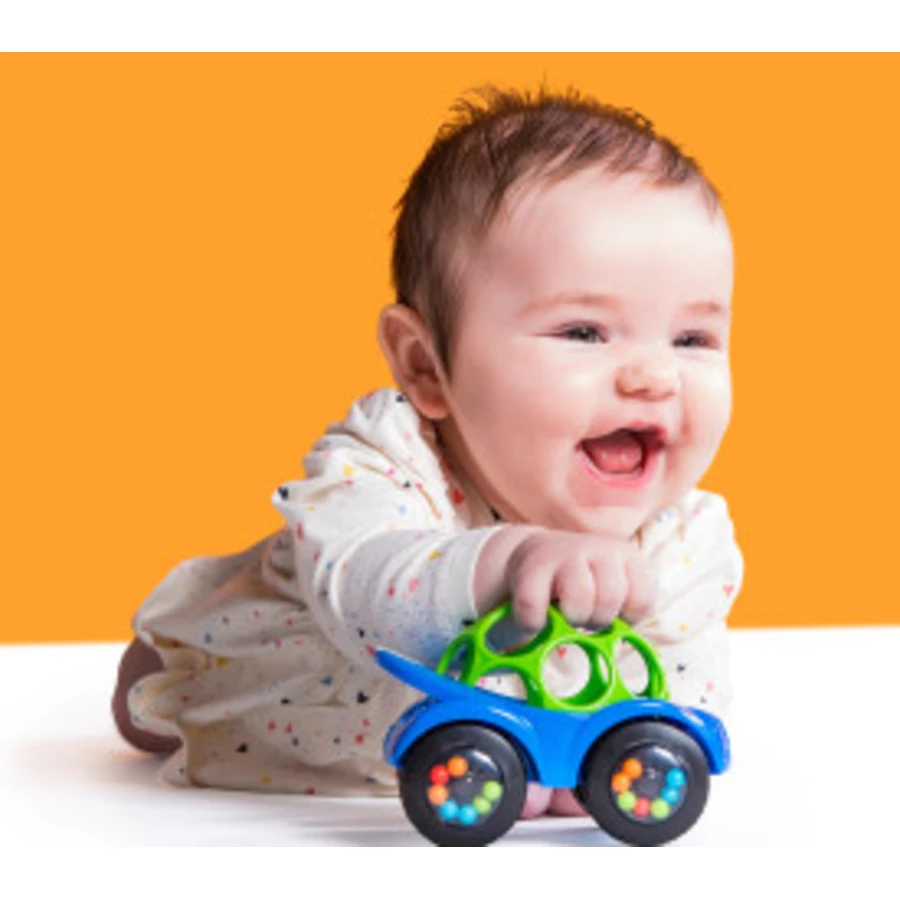 Bright Starts Spielzeugauto, Rattle & Roll Buggie™ , blau