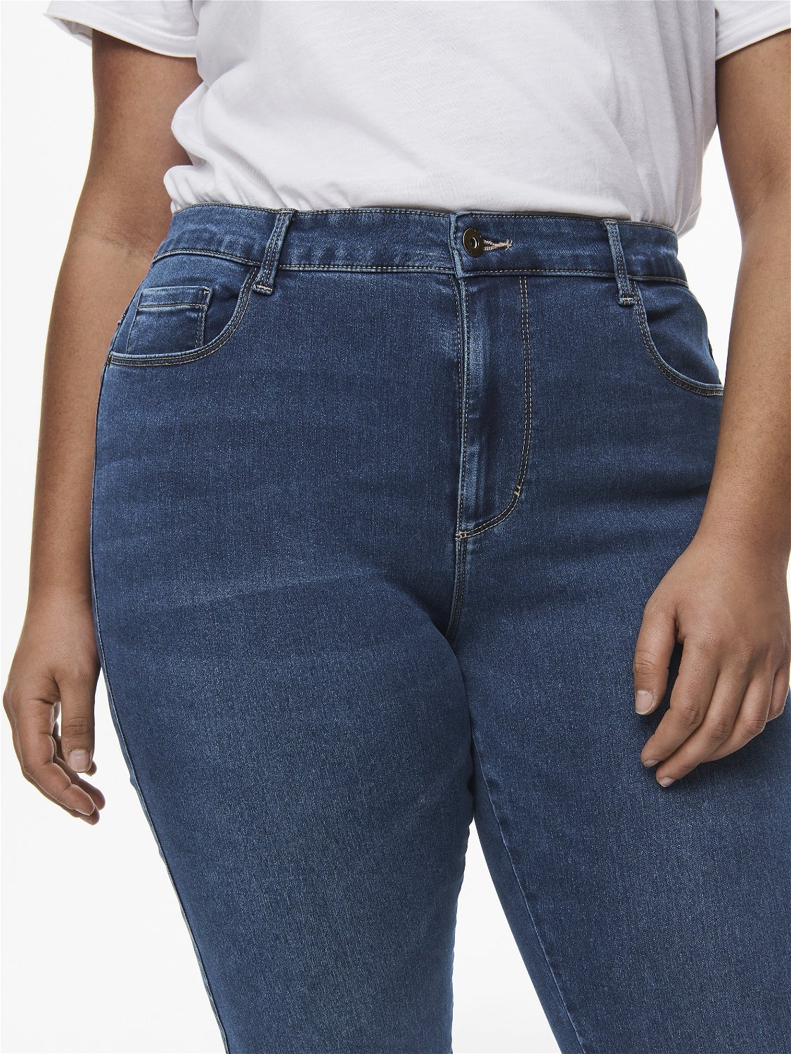 CARAUGUSTA Hohe Taille Skinny Fit Jeans Medium Blue Denim