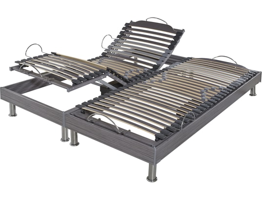 EBAC - Sommier Electrique 2 x 90 x 200 S62 electrique 2x90, 28 Lattes multiplis