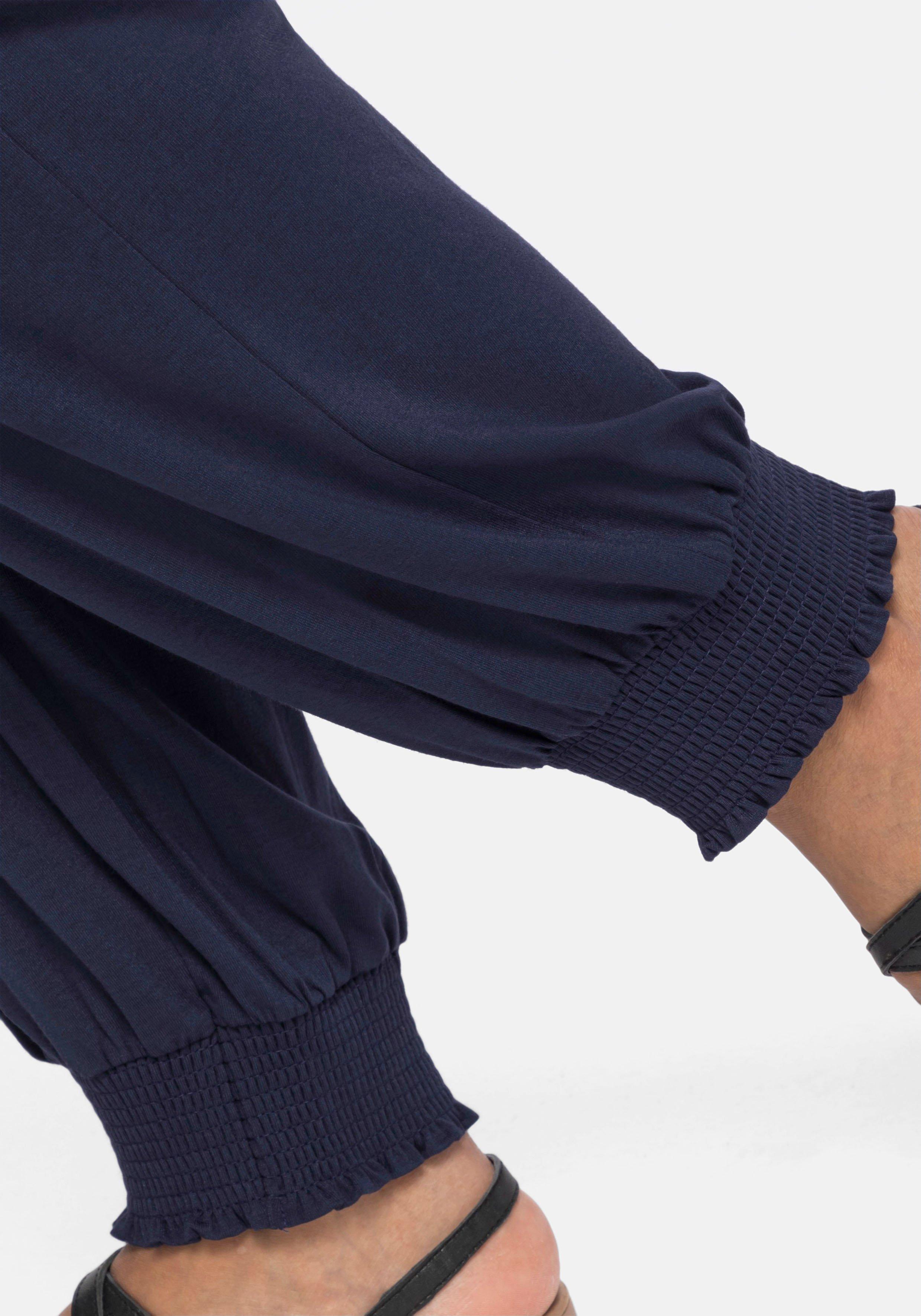 Jerseyhose im Joggpants-Stil, mit gesmoktem Bund