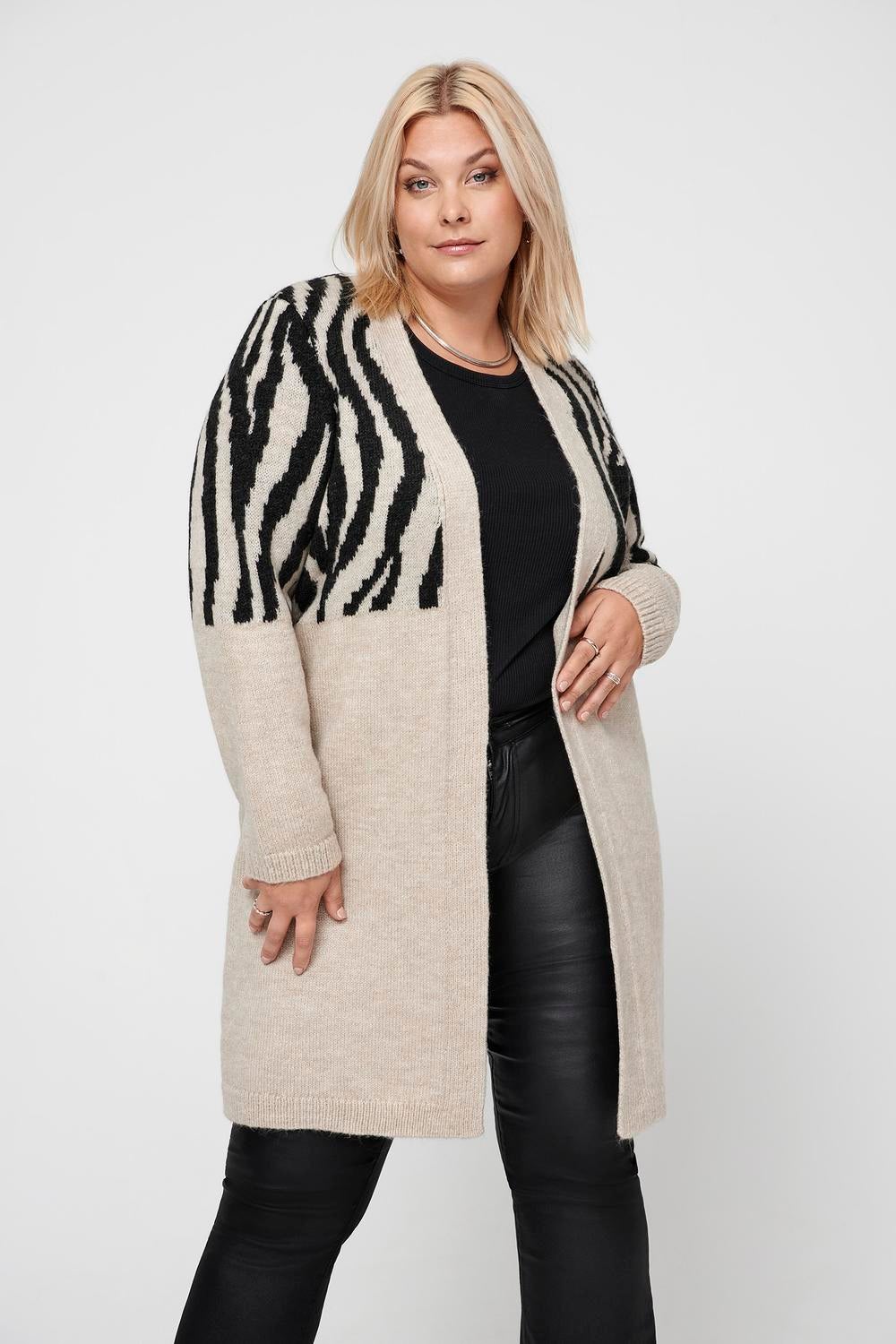 CARJADE Strickjacke Whitecap Gray