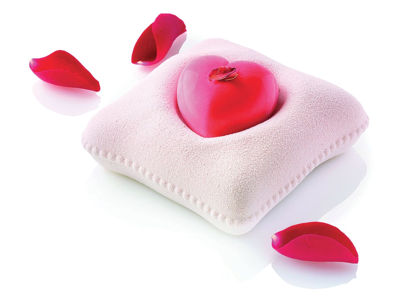 Moule silicone - coussin coeur - 10 x 10 cm - Silikomart
