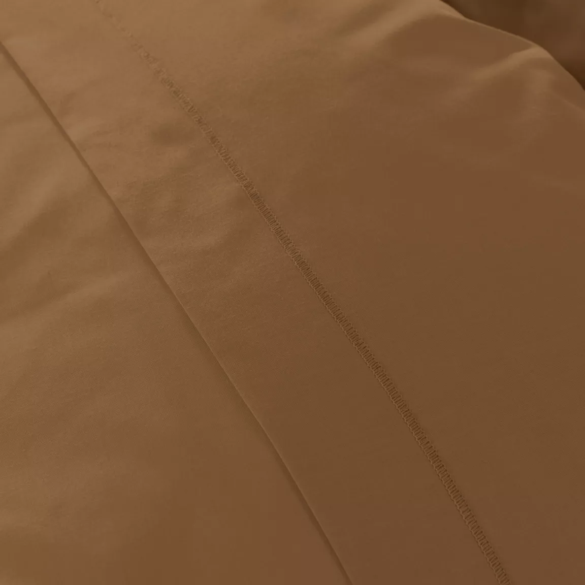 Drap plat percale de coton (240 x 300 cm) Cali Cappuccino