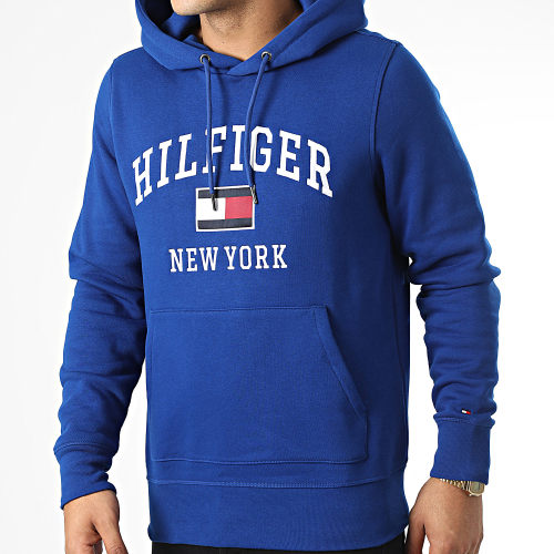 Sweat Capuche Modern Varsity 8173 Bleu Roi