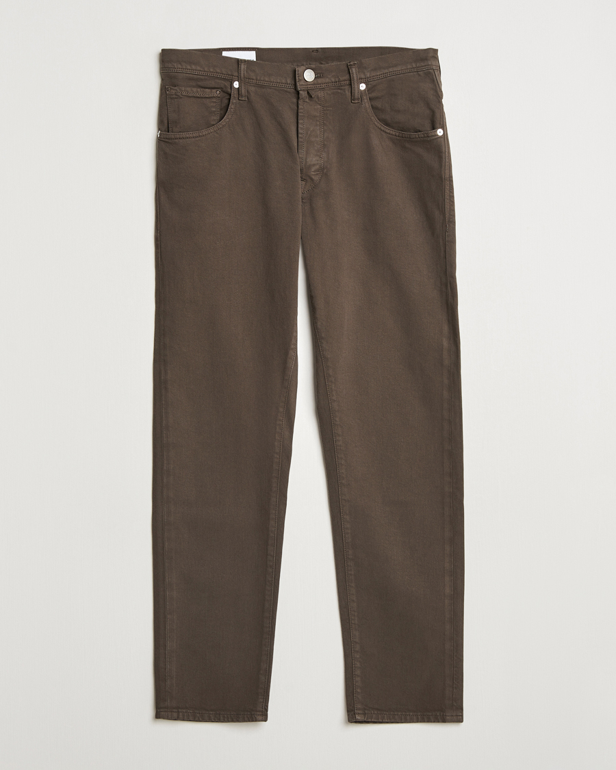 Incotex 5-Pocket Cotton Stretch Pants Dark Brown