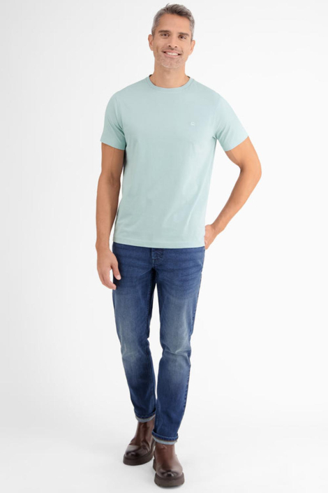 Lerros blauwe heren t-shirt