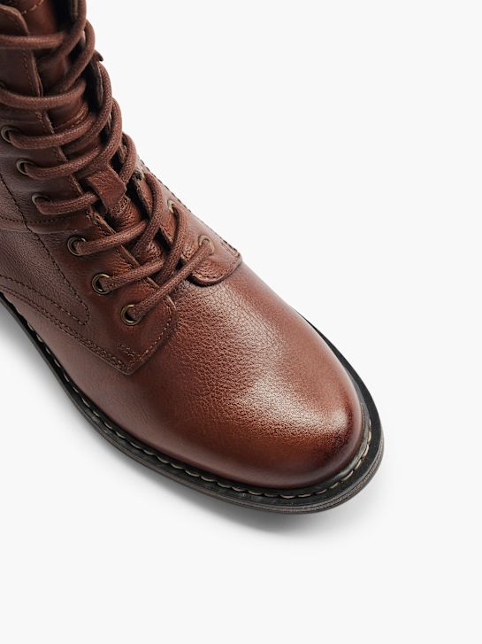 5th Avenue Schnür-Stiefelette Cognac