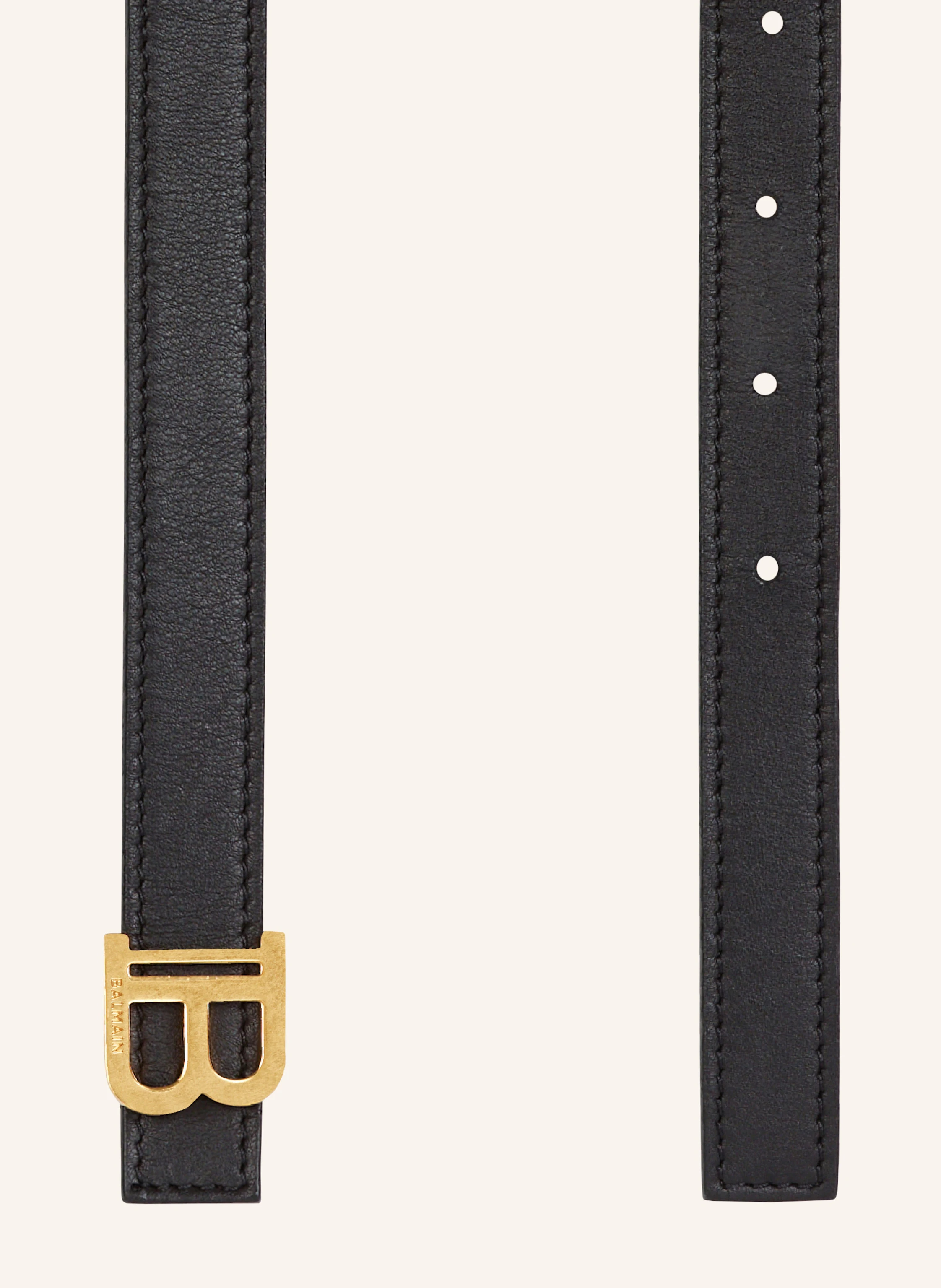 BALMAIN Schmaler Gürtel B-Belt aus Kalbsleder