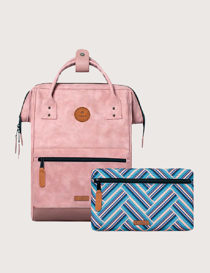 CABAIA SAC À DOS ADVENTURER MEDIUM MALE ROSE + 2 POCHETTES