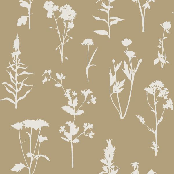 Estahome Veldbloemen Behang I - 0,53 x 10,05 m - Beige