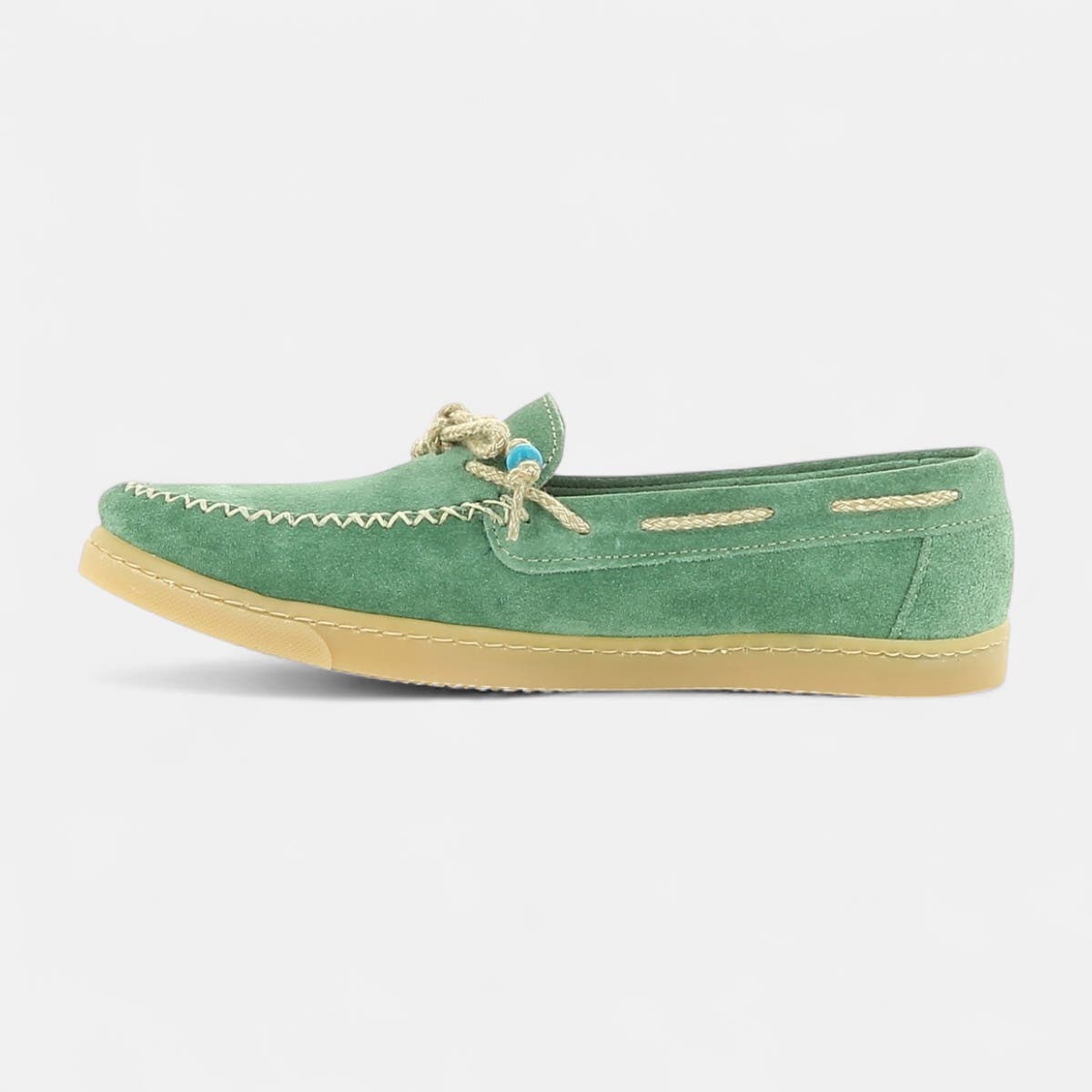 Mocassins Femme en cuir vert