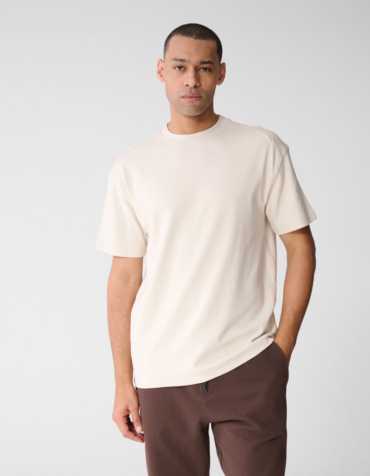 Basis Relaxed Fit T-shirt Beige