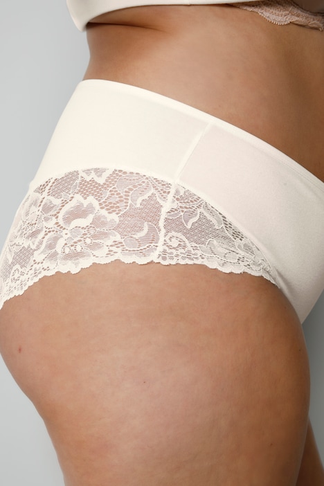 Midislips, 2er-Pack, Spitzenabschlüsse