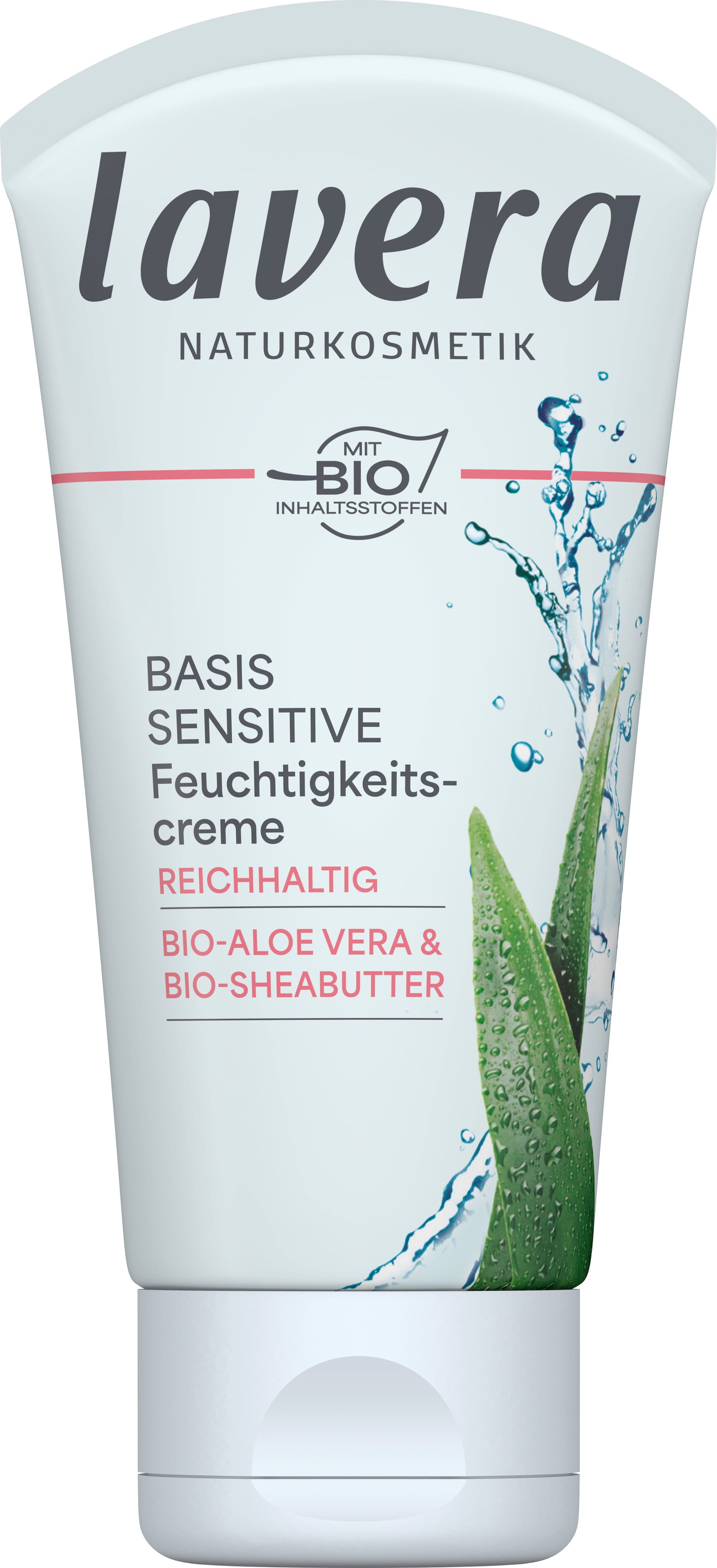 lavera  Basis Sensitiv Reichhaltige Feuchtigkeitscreme, 50 ml